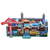 Château gonflable commercial de Noël pour tout-petits, thème Père Noël, avec toboggan, aire de jeux gonflable pour enfants