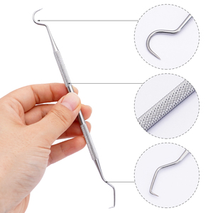 3 pz Kit per esami odontoiatrici di base per l'igiene dello strumento di pulizia dello specchio esploratore - Product Image 4
