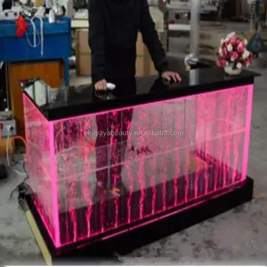 Waterproof led bar music counter with light color change bar counter reception table