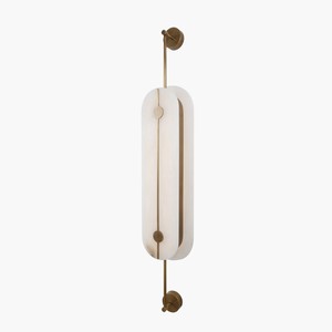 Handmade Brass Spanish Alabaster <b>Wall</b> <b>Sconce</b> for Villa Living Room, Foyer Hotel Projects - Product Image 1