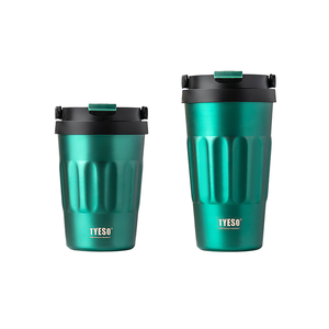 Mug de voyage Olerd Vintage 500 ml, en acier inoxydable, écologique, mug à café moderne de luxe, poignée, thermos, 12-24 heures - Product Image 1