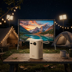 Proyector BYINTEK Magic 1 Max con Google TV, Portátil, DLP 1080P, con Batería, para Ver Partidos de la Copa Mundial de Fútbol, Campamentos al Aire Libre - Product Image 1