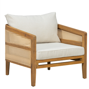 Conjunto de Muebles de Jardín de Ratán, Sofás para Exteriores, Conjunto de Madera de Teca Sólida para Terraza, Jardín, Patio Trasero, Ss-os7058 - Product Image 4