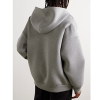 Vêtements d'usine Vestes zippées pour hommes Survêtements Épais Extensible Double Jersey Boxy Fit Hoodie