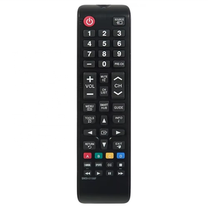 <span class=keywords><strong>Control</strong></span> <span class=keywords><strong>Remoto</strong></span> Universal para <span class=keywords><strong>TV</strong></span>, Infrarrojo, de Plástico, con Código Fijo, 2 Pilas AAA, 4 Botones y Alcance de 10m, para <span class=keywords><strong>Samsung</strong></span>, Color Negro - Product Image 1