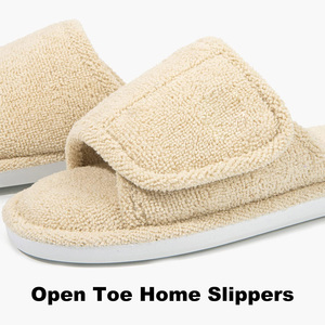 Scivoli <span class=keywords><strong>in</strong></span> spugna aperti da <span class=keywords><strong>donna</strong></span> con suola <span class=keywords><strong>in</strong></span> TPR traspirante per interni <span class=keywords><strong>in</strong></span> <span class=keywords><strong>Memory</strong></span> <span class=keywords><strong>Foam</strong></span> per camera da letto <span class=keywords><strong>scarpe</strong></span> per la casa pantofole regolabili - Product Image 5