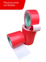 Ruban adhésif crêpe acrylique rouge à support tissé, simple face, extra-résistant, épaissi, imperméable, ne laisse aucun résidu, haute adhérence pour