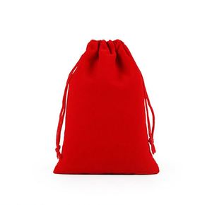 Bolsa de Terciopelo Personalizada OEM de Alta Calidad con Logotipo Impreso, Bolsa de Regalo para Cosméticos y Joyería con Cordón Rosa - Product Image 3