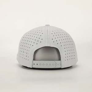 Gorras Deportivas Personalizadas al por Mayor con Logotipo, Gorra de Béisbol de 5 Paneles con Orificios Láser, Lazos, Transpirable, Impermeable, Unisex, Ajustable - Product Image 5