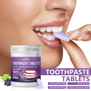 Comprimés de <span class=keywords><strong>dentifrice</strong></span> de raisin à mâcher taille de voyage Portable saveur de fruit blanchiment des dents menthe rince-bouche granulés étiquette personnalisée - Product Image 3