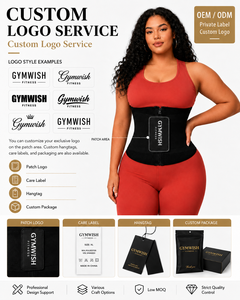 Ceinture de sudation amincissante grande taille pour <span class=keywords><strong>femme</strong></span>, effet sauna, contrôle du ventre, logo personnalisé, vente en gros - Product Image 4