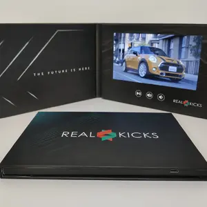 Promotional Advertising Video Bochure 7inch LCD Screen Video booklet Video book Marketing gift idea for Big Company