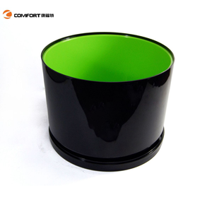 Factory Big Round Shape Double Layers Wall Galvanized Silver Plated champagne Beer Wine <strong>Plastic</strong> Ice Bucket - Product Image 3