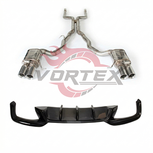 ชุดท่อไอเสีย Vortex Valvetronic Catback และดิฟฟิวเซอร์หลังคาร์บอนไฟเบอร์สำหรับ BMW 650i F06 F12 F13 4.4T V8 แบบปลายท่อสี่ทาง ชุดเพิ่มประสิทธิภาพ - Product Image 2