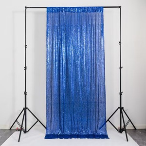Tirai Latar Belakang Pernikahan Mewah Berkilau Emas untuk Dekorasi Pesta Natal Panggung Luar Ruangan 2FTx8FT Dinding Berkilau Payet - Product Image 2
