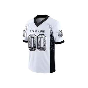 Fabricante de Pakistán, nuevo diseño personalizado, alta calidad, 100% poliéster, camiseta de fútbol americano para adultos - Product Image 4