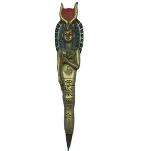 Оптовая продажа, дешевые египетские Старинные Золотые Сувенирные ручки Фараона, рекламный подарок, шариковая ручка