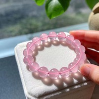 Bracelet DIY en perles de quartz rose naturel pour femmes, moderne, durable, énergie curative, méditation spirituelle, cadeau pour la Saint-Valentin