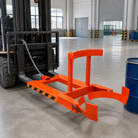 Pince à fût robuste pour chariot élévateur DG400 DG800 – Élévateur mécanique de fûts pour l'empilage en usine et en entrepôt