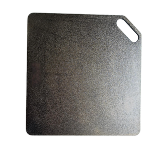 Piastra per <span class=keywords><strong>Pizza</strong></span> in Acciaio Dolce Rettangolare Personalizzabile con Foro Singolo, Colore Nero, Dimensioni 355x355 per Uso Domestico in Cucina - Product Image 1