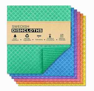 Paños de Cocina Ecológicos Biodegradables Suecos al por Mayor, Esponjas de Limpieza, Paños de Cocina con Logotipo - Product Image 1