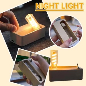 Lámpara de Mesa para Dormitorio o Sala de Estar, Lámpara de Noche Recargable Inalámbrica, Luz Nocturna Romántica Creativa, Lámpara de Mesa Magnética - Product Image 2