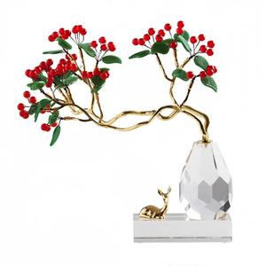 Décor exquis en cristal et métal violet: une <span class=keywords><strong>fusion</strong></span> de symbolisme d'élégance et de prospérité-Élevez votre espace - Product Image 3