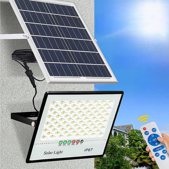 Hot Sale Ip65 Waterproof Led Solar Floodlight Led Energy Saving Remote Control Outdoor Lamp Led Lampe Solaire Solar Flood Lights