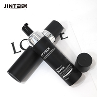 Botol busa hitam Matte, permukaan mewah 100ml 120ml 200ml pembersih wajah hewan peliharaan cair berbusa Mousse pompa botol busa hitam