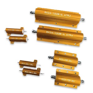 مقاومات شبكة عالية القدرة STRONG RX24 احترافية بغلاف ألمنيوم ذهبي، مقاومة 0-10 كيلو أوم، درجة حرارة تشغيل 350 كيلو فهرنهايت - Product Image 1