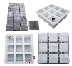 Buen precio 1 fuera <span class=keywords><strong>de</strong></span> 9 <span class=keywords><strong>bloques</strong></span> <span class=keywords><strong>de</strong></span> <span class=keywords><strong>cemento</strong></span> <span class=keywords><strong>de</strong></span> ladrillo cuadrado molde compresible <span class=keywords><strong>de</strong></span> enclavamiento <span class=keywords><strong>de</strong></span> plástico - Product Image 1