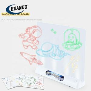 キッズ3Dルミナス落書きライトボード製図板ネオンLEDグロータブレットセット製図玩具 - Product Image 5