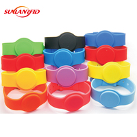 Bracelets en silicone NFC étanches pour paiement sans contact RFID, mini-bandes NTAG215, fréquence 13,56 MHz