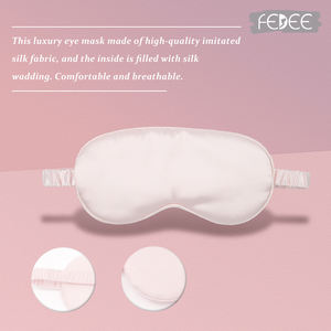 หน้ากากปิดตาสำหรับนอนหลับแบบปรับได้ ผลิตจากผ้าซาตินเนื้อนุ่ม สำหรับการเดินทาง - Product Image 4