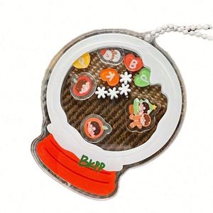 Personalized <b>Custom</b> Printed Acrylic Charms Shaker <b>Keychain</b> - Product Image 1