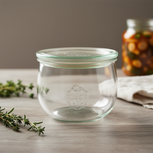 Pot en verre Weck Tulip 0,5L avec couvercle pour la conservation des aliments - Product Image 3
