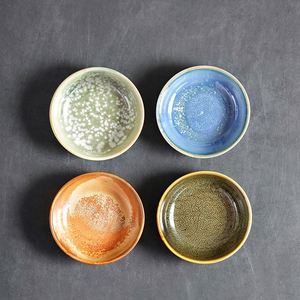 Plats en céramique pour la cuisine domestique, en porcelaine ronde, pour collations, fruits secs, sauce soja, vinaigre et assaisonnements, pour restaurant - Product Image 2