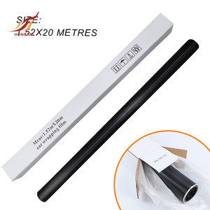 <span class=keywords><strong>Film</strong></span> autocollant en vinyle noir fibre de carbone pour voiture sans bulles 4d fibre de carbone enveloppe en vinyle pour carrosserie automobile - Product Image 2