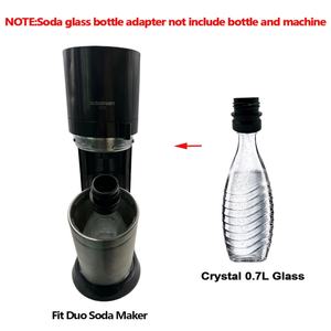 Adaptador para Botella de Vidrio Crystal de 0.7L, Reemplazo para Botella de Plástico Compatible con Sodastream FIZZI G100 DUO TERRA ART GAIA Soda (1 Unidad) - Product Image 4