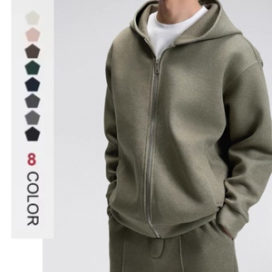 Mochilas Personalizadas OEM 100% Algodão com Capuz e Zíper, Design Streetwear Pesado e Fabricante de Logotipo Personalizado - Product Image 1