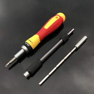 Precision <b>Screwdriver</b> Set With Ratcheting Handle Cross Phillips Bit Industrial Grade Polishing Finish Anti-Slip Texture 20-40 - Product Image 1