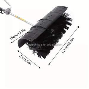 Machine de nettoyage de gazon artificiel télescopique avec brosse, moteur 2 temps et 4 temps, en métal et plastique, pour le déneigement - Product Image 2