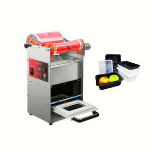 Machine de scellage semi-automatique commerciale pour boîtes à lunch et barquettes alimentaires à emporter - Product Image 5