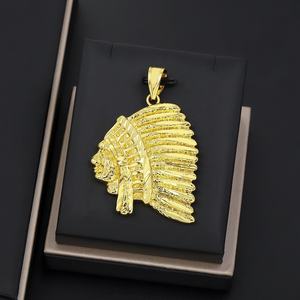 JXX Colgante de Latón Chapado en Oro de 24K para Mujer, Estilo Hip Hop, Cruz de Arce, Joyería de Momia para Niños - Product Image 3