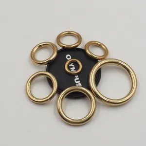 10mm 12mm 14mm 16mm 18mm 20mm 22mm 25mm 27mm 30mm 32mm 38mm Handbag Accessories Seamless Metal O Ring Solid Brass O Buckle