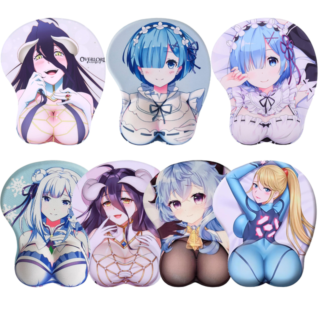 Wholesale Irregular Shape Silicone Mouse Pad with Wrist Support Non-Slip, Water-resistant, Easy to Clean for Office & Home