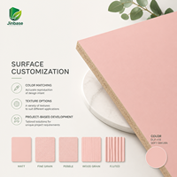 Panneau MDF en placage de bois écologique, imperméable et ignifuge, couleur rose pâle, 18 mm, pour cuisines et salles de bain modernes et contemporaines (E0)