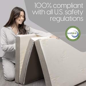 <span class=keywords><strong>Matelas</strong></span> pliés Comprimé Design Moderne Maille Haute Densité Tri-fold Queen <span class=keywords><strong>Matelas</strong></span> Pliant En <span class=keywords><strong>Mousse</strong></span> Éponge À Mémoire Nouveau et Couvre - Product Image 6