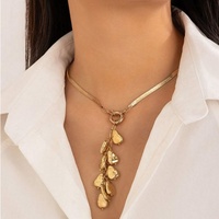 Mode Baroque Perle Long Gland Pendentif Colliers Perle Perle Creuse Chaîne Fermoir Collier Perle Gland Charme Y Lariat Collier