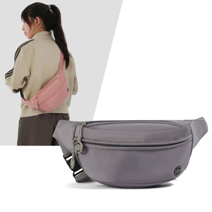 Nylon Chest Bag With Zipper Waterproof Outdoor Sports Running Waist Bag For Everyday Commuting Travel Crossbody Use - Product Image 1